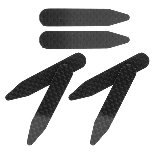 Carbon fiber shirt collar - carbon,