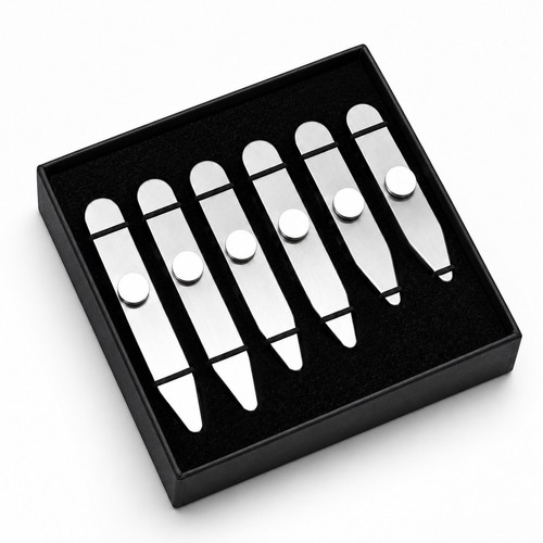 6pcs stainless steel metal - 6pcs,