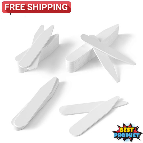 100pcs plastic collar stays - 100pcs,